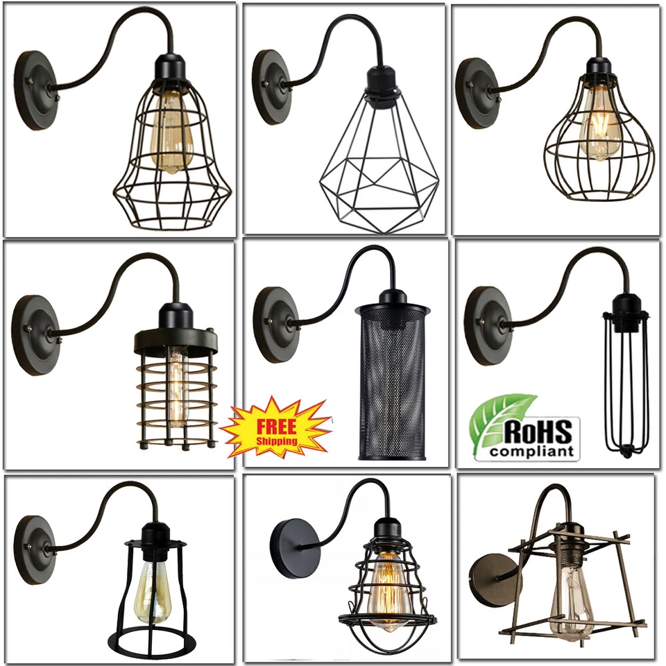  Wall Light Sconce Industrial Retro Indoor Lamp Light Fittings Corridor Bedroom - Picture 3 of 25