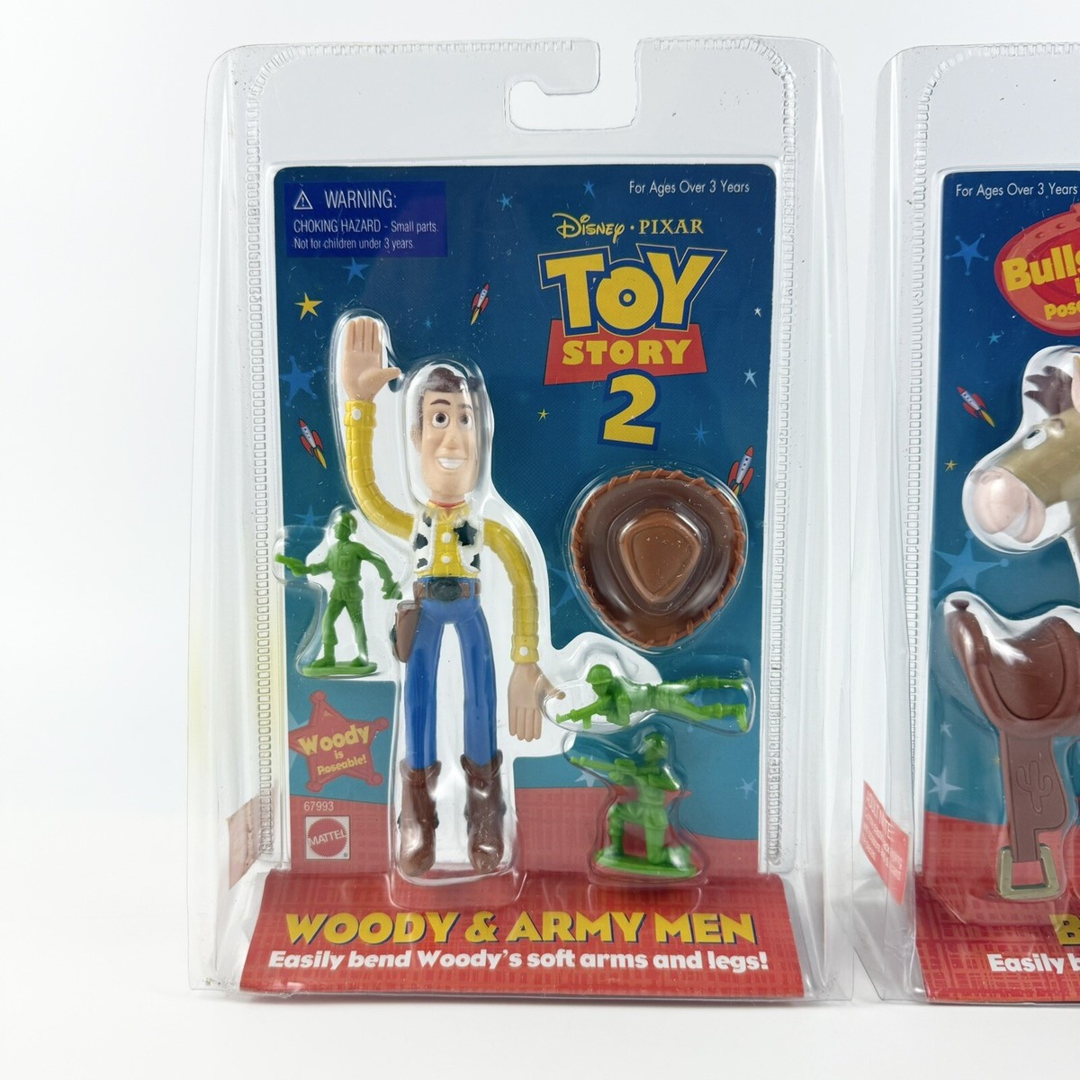 Toy Story 2 Woody & Army Men / Bullseye & Saddle Poseable Bendable