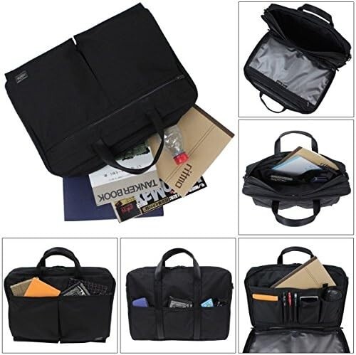 Yoshida Porter Tension 2way Briefcase Bag 627-07307 Gray for sale