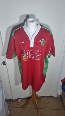 Wales Rugby Shirt Help for Heroes rot Trikot XL V3 Veni Vidi Vici