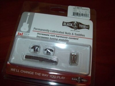 NEW - Graph Tech PT-5001-00 Nut & Retainer Pak, BLACK TUSQ XL
