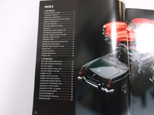 VINTAGE KYOSHO ORIGINAL DRUCKGUSS AUTO SERIE KATALOG 1:18 1:43 MASSSTAB * SEHR GUTER ZUSTAND* - Bild 2 von 8