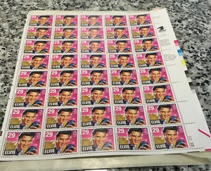 Elvis 40 Postal $.29 Stamps, 1992
