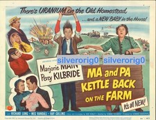 Ma and Pa Kettle back on the Farm ORIGINAL US Title Card 11x14" 1951