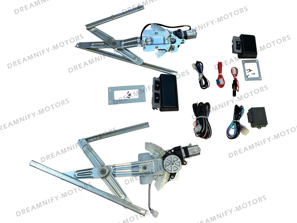 Fits Suzuki Samurai SJ410 SJ413 Sierra Gypsy RD Power Window Kit For 2 Doors - Image 2 of 4