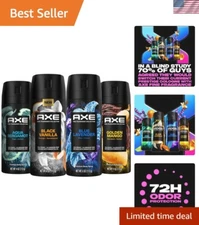 Variety Pack Premium Body Spray for Men - Blue Lavender, Aqua Bergamot, and More