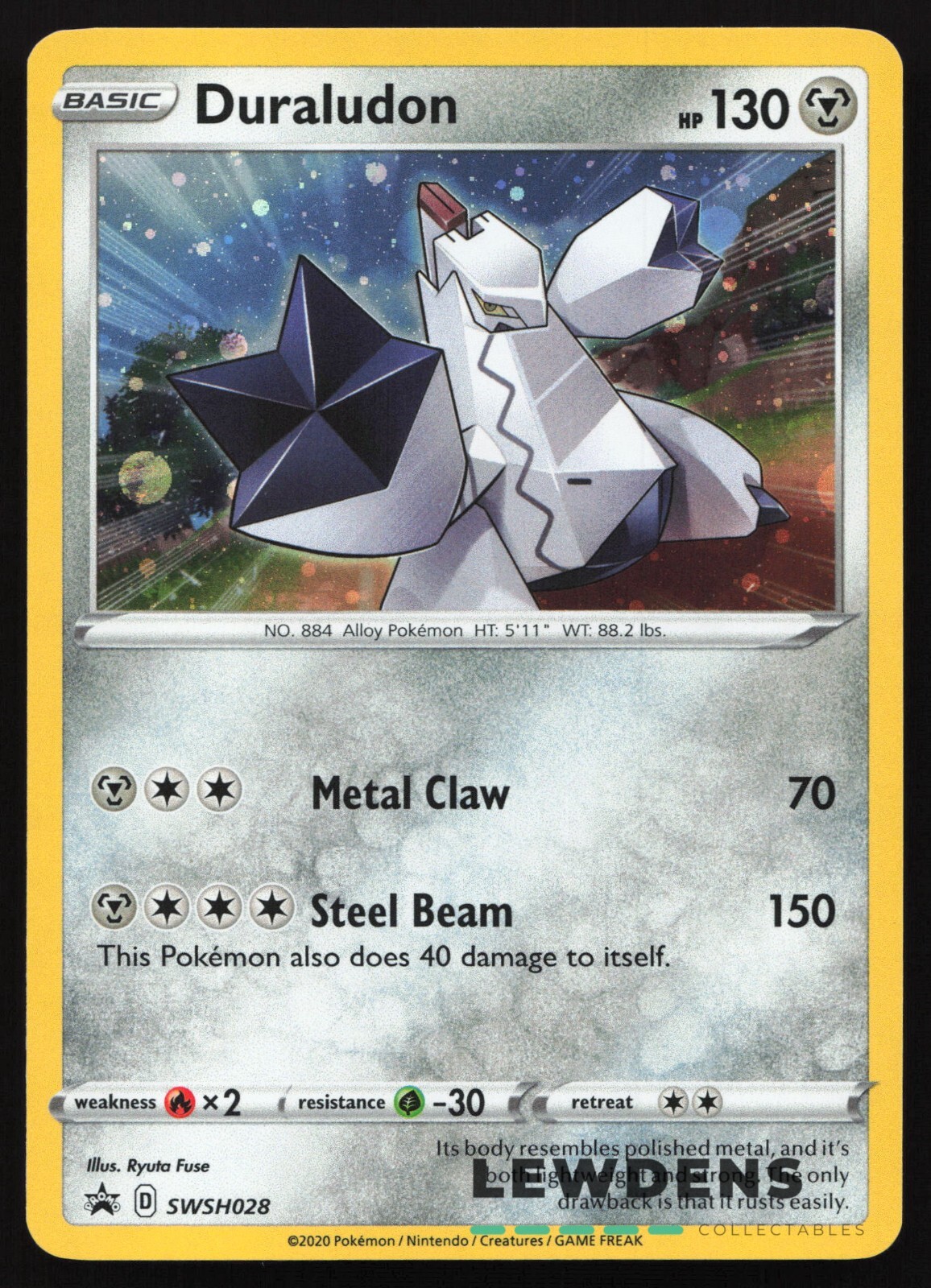 Duraludon - SWSH028 - Cosmos Holo - SWSH Black Star Promo - Pokemon Card