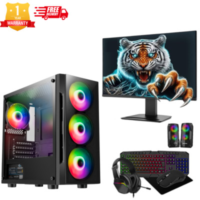 Schneller Gaming PC Bundle Intel Core i5 16GB 128GB SSD +1TB HDD 4GB GT730 + 24