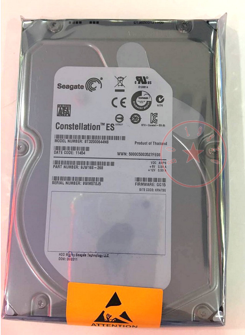 Seagate ST32000644NS（3.5インチ HDD 2TB） DELL/Seagate Constellation ES ST32000644NS 2TB 7200 RPM 64MB Cache