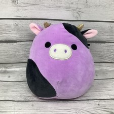 Squishmallows Spring Farm Squad Alexie The Purple And Black Cow