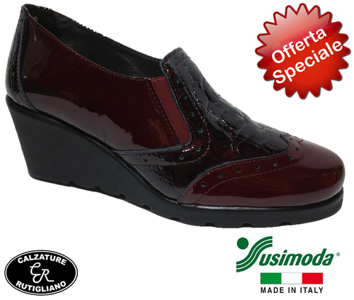Susimoda scarpe comode confort con chiusura a strappo da donna 8082 nero|  Giovannetti Calzature