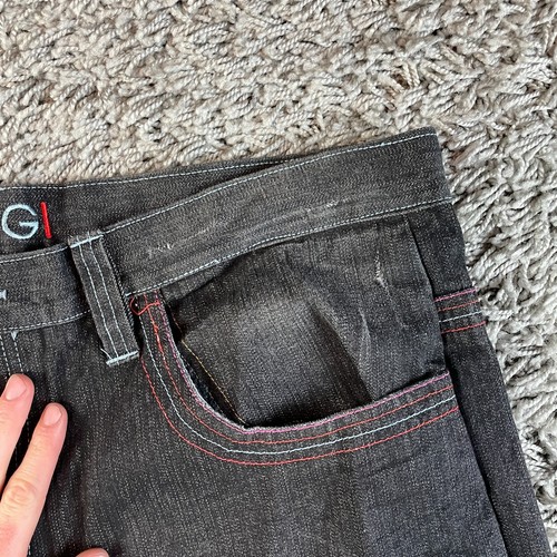 Vintage Coogi Jeans Mens 44x34 Black Y2K Embroidered Baggy Loose NWT $125 Skate - Picture 8 of 16