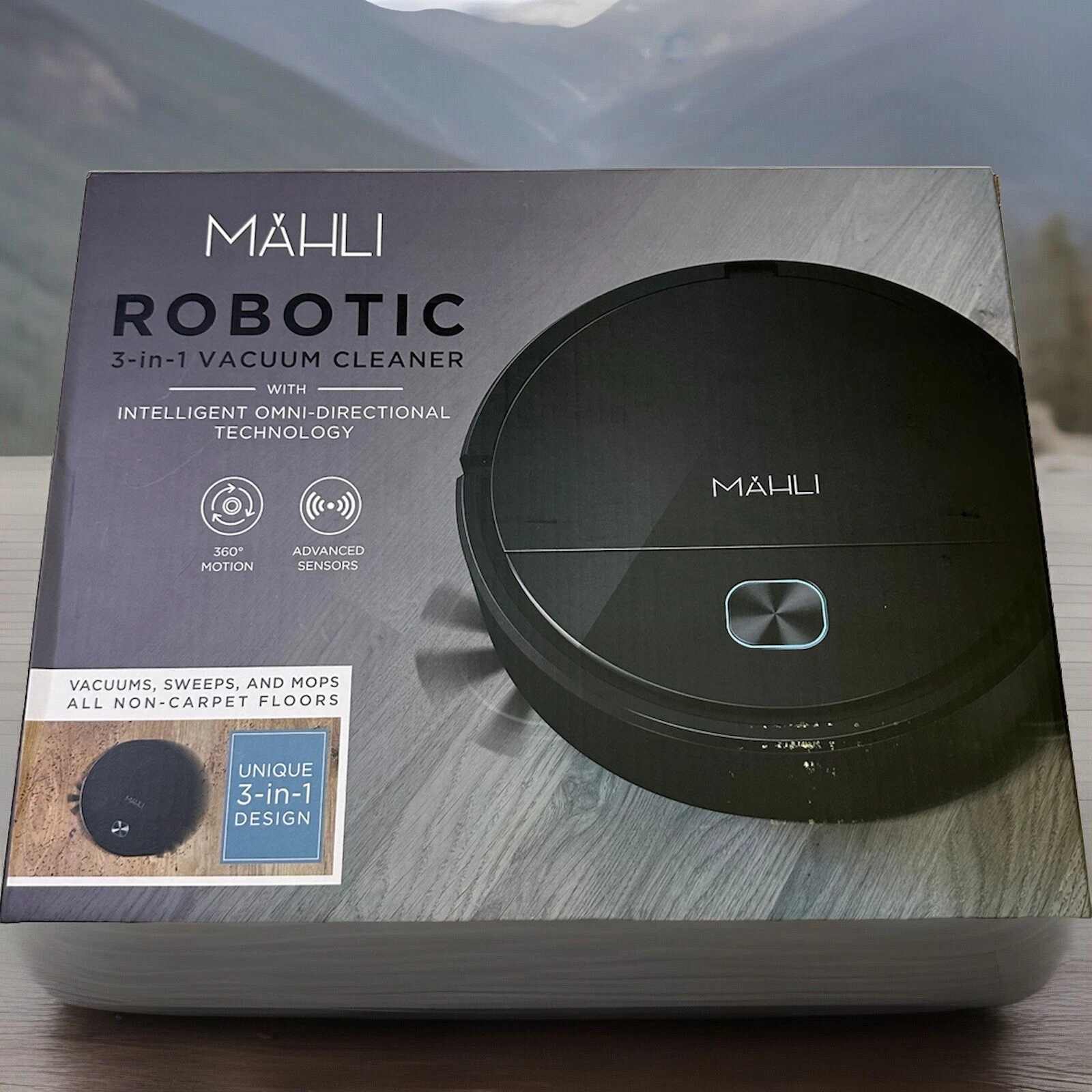 Mahli Robotic 3-in-1 Vacuum Cleaner Black (New)