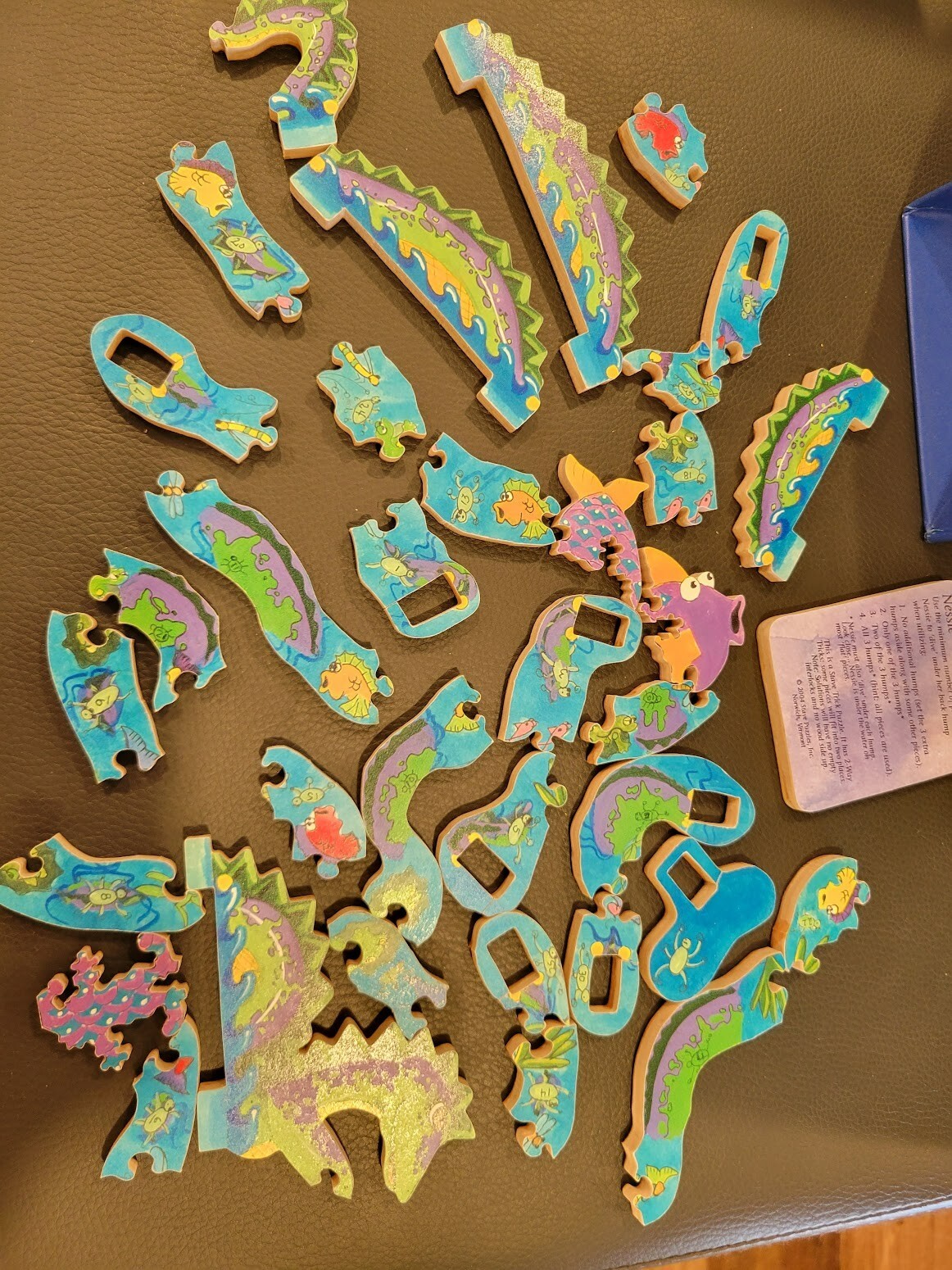 stave wooden jigsaw puzzles "Nessie" 35 pc eBay