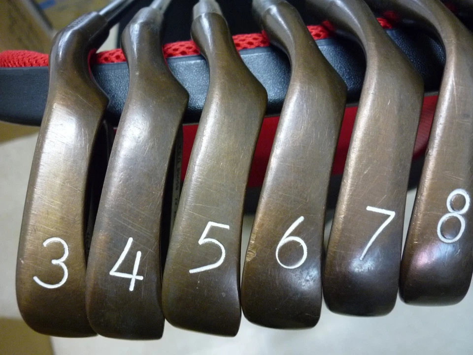 PING EYE 2 + plus BeCu Copper Orange Dot 3-9,W&SW 9 irons set w/ MICRO TAPER RH - Image 2 of 4