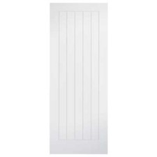 Modern Internal Primed Door In White Unglazed And Reversible - 1981 x 686mm