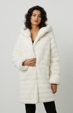 Joseph Ribkoff 214913 Size L Faux Fur Reversible Coat Original Price £345.00