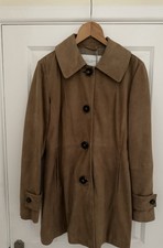 Super Soft Womens Edina Ronay Light Brown Suede Jacket Bnwt. Classy
