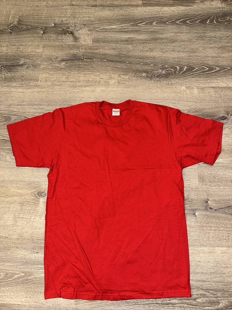 Supreme / Tシャツ/XXL/コットン/レッド/無地 Supreme Men's Red Blank Tee Size Large NEW | eBay