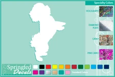 BICHON FRISE SILHOUETTE cut vinyl decal #1 Dog stickers