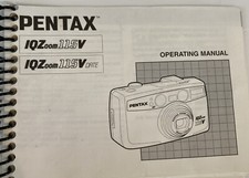 PENTAX IQZOOM 115V CAMERA INSTRUCTION OPERATIONAL MANUAL 2001