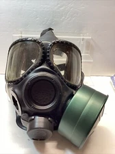MSA  M2C2 Full Face Gas Mask W/Canister Respirator Riot Control New Open Box