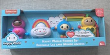 Happy World Friend Set Friends With You Fisher Price Toggle Spin Twist Shake NEW