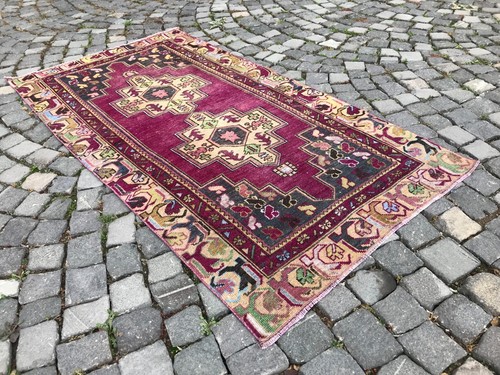 Turkish Antique rug Bohemian Area rug Oushak rug Vintage Rug Handmade Wool rug - Picture 11 of 12
