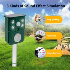 Ultrasonic Repeller for Outdoor Animals Solar