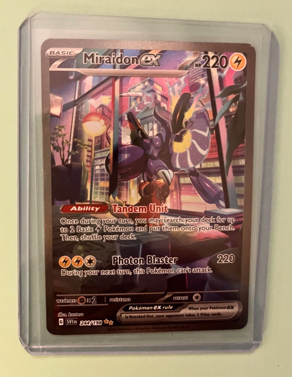 PSA 10 Alt Art Miraidon ex Pokémon Scarlet & Violet 244/198 Gem Mint Ultra  Rare