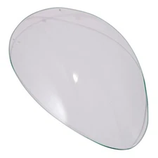 JAGUAR XKE SERIES 1 HEADLAMP GLASS COVER LEFT SIDE WITH TRIPLEX LOGO BD16787