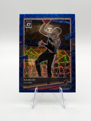 Damian Lillard 2021-22 Panini Donruss Optic Blue Velocity Prizm #144