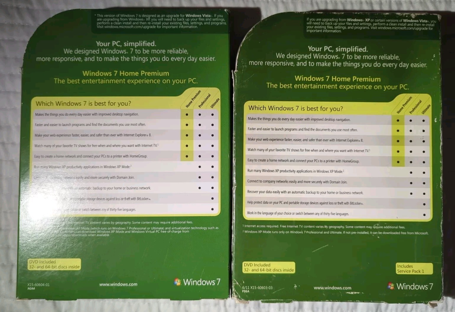 Windows 7 Ebay (Lot of 2) Microsoft Windows 7 Home Premium 32-Bit & 64-Bit Software ...