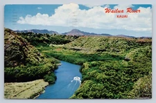Postcard Wailua River Kauai Hawaii Posted Lihue 1967