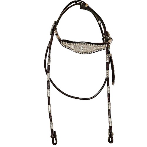 Victor Quality Knigge Tack Shop Vogt Berry Sterling Silver Browband Headstall - Picture 5 of 12