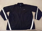 Mens Reebok Full Zip Jacket L Large Black Athletic