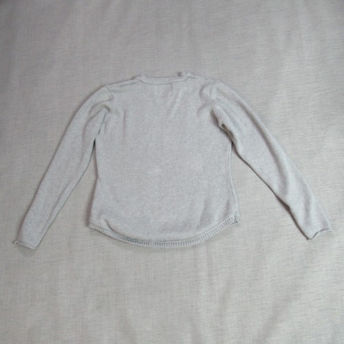 Natural Reflections Sweater Womens Small Gray Knit V Neck Cozy Pocket Casual - Picture 4 of 7