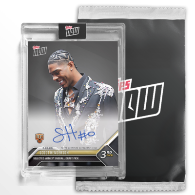 SCOOT HENDERSON SIGNED TOPPS NOW #D-3 FACTORY SEALED ON-CARD SCOOT HENDERSON SIGNED TOPPS NOW #D-3 FACTORY SEALED ON-CARD