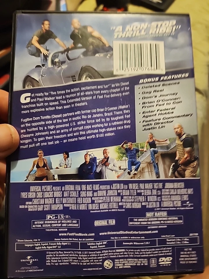 Fast Five (2011) (DVD) - Image 2 of 3
