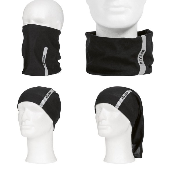 Multifunktionstuch Halvor MüTze Beanie HalswäRmer Halstuch Schlauchschal Schwarz-image