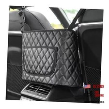 Dickno Car Purse Holder Between Seats, Leather Auto Front Seat Handbag