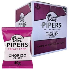 Pipers Crisps Kirkby Malham Chorizo 40g 24 pack