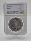 🔥 1883 Morgan Silver Dollar NGC MS63 $1 90% Silver Choice Uncirculated