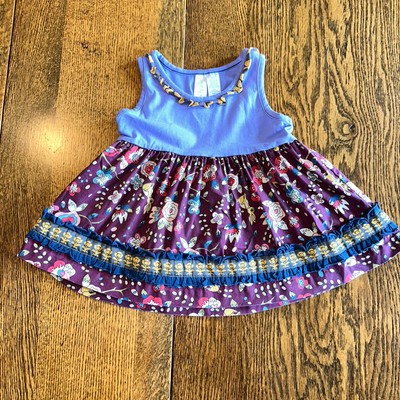 Matilda Jane Paint By Numbers Foldstone Sara Tunic Top Ruffled Bunnies 2 2T