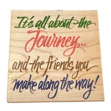 All Night Media It's All About The Journey 550J47 Rubber Stamp 