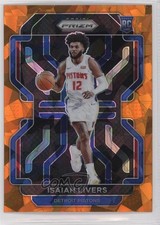2021-22 Panini Prizm Orange Ice Prizm Isaiah Livers #296 11es