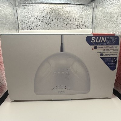 SUNUV SUNONE 2-in-1 UV LED Nail Lamp White- used