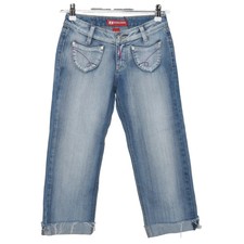 Zinnia Jeans, Dreiviertelhose, Größe: 34, Blau, Einfarbig, Denim, Damen #tqG