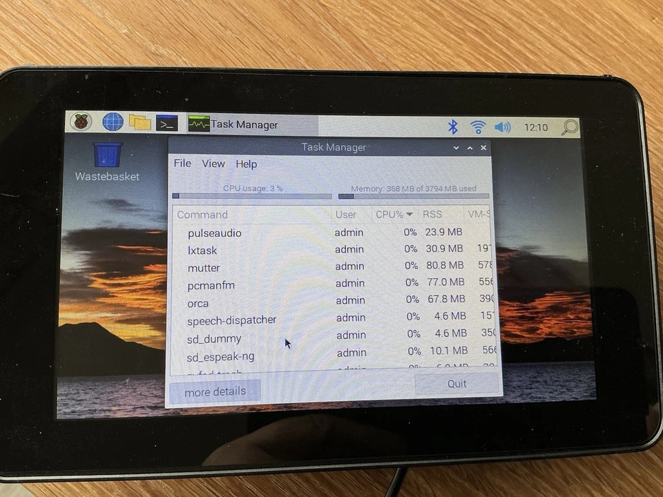 Raspberry Pi 4 Model B 4GB RAM mit Original 7 Zoll Display und Netzteil - Bild 2 von 4