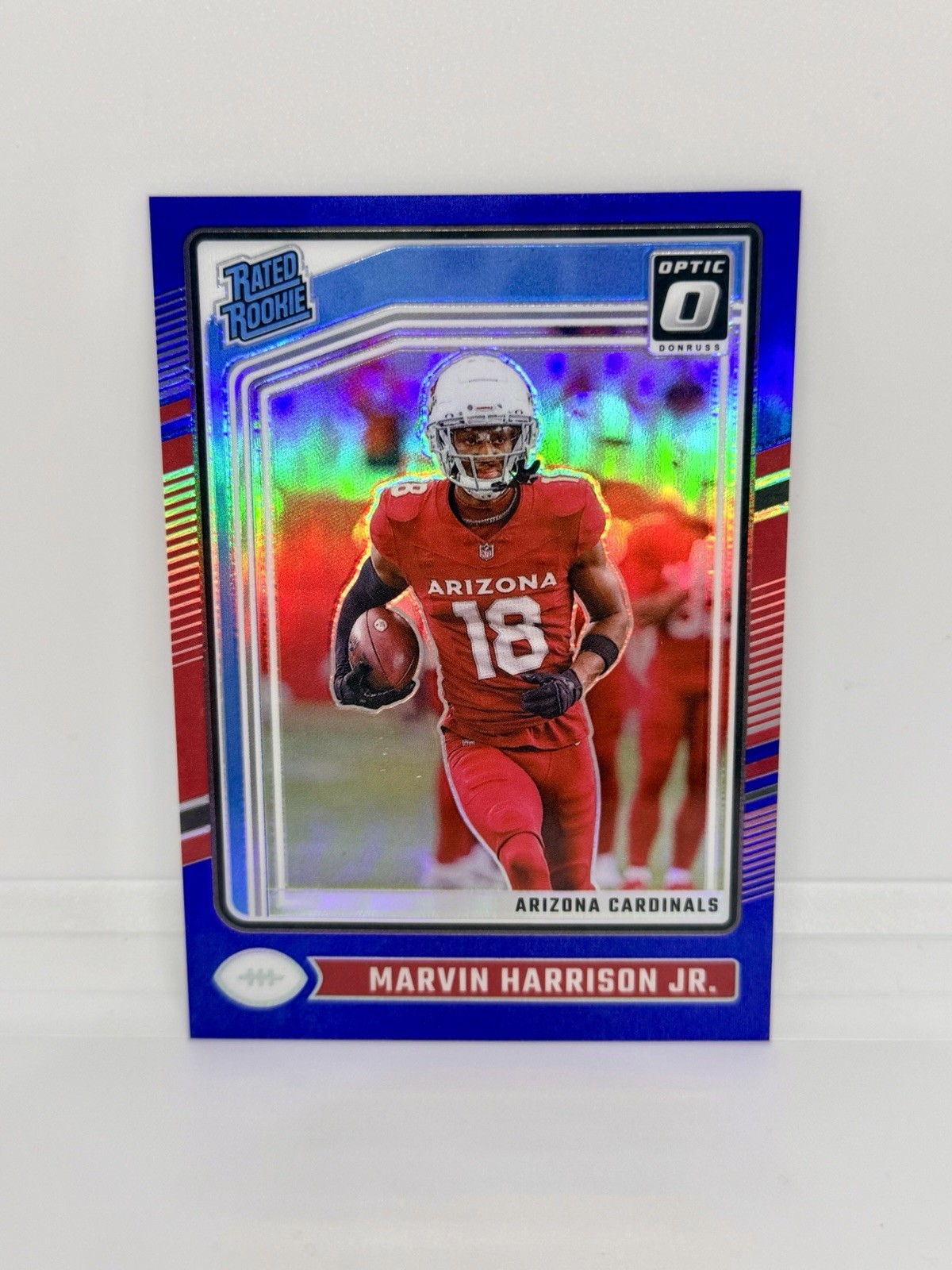 MARVIN HARRISON JR. Rookie 2024 Donruss Optic Blue Prizm /199 Cardinals RC #276